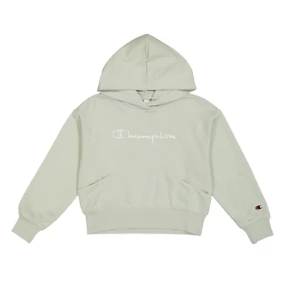 Sweatshirt À Capuche Fille En Coton Vert CHAMPION | INTERSPORT