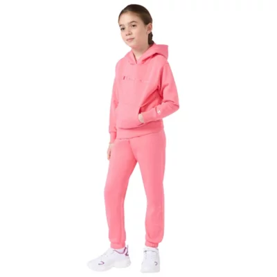 Sweatshirt À Capuche Fille En Coton Rose CHAMPION INTERSPORT