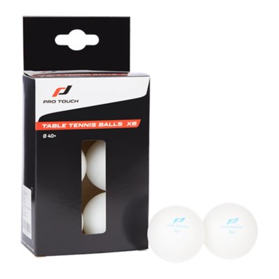Heinsa Lot De 6 Balles De Tennis De Table 3 Étoiles Professionnelles - Diamètre 40+ Blanc