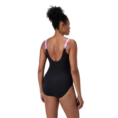 Maillot De Bain Pièce Femme Lunalustre Noir SPEEDO INTERSPORT