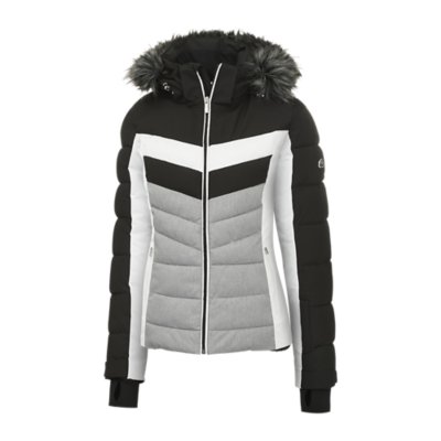 manteau noir ski femme