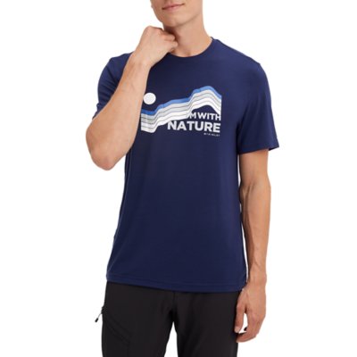 Chemise IZOD Surfcaster Homme M Bleu Manches Courtes Ventilée Pêche Randonnée - Occasion
