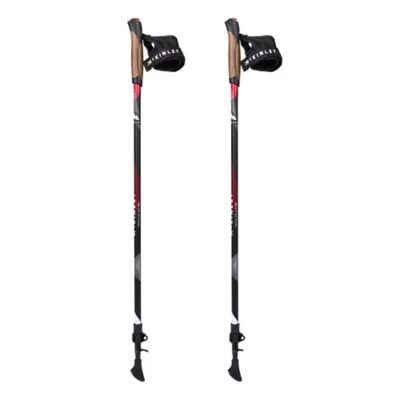 Bâtons De Marche Nordique Impulse ALU I Noir et rouge