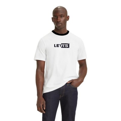 Tee-shirt À Manches Courtes Homme GRAPHIC CREWNECK 0368 BW SSNL C LEVIS