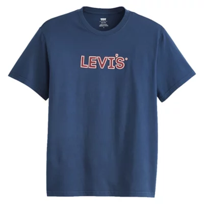 Sportswear T Shirt Levis Bleu Homme Tee-shirt À Manches Courtes