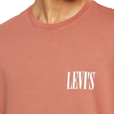 Sweat Shirt Tee Shirt Rouge Levis Tee-shirt à Manches Courtes