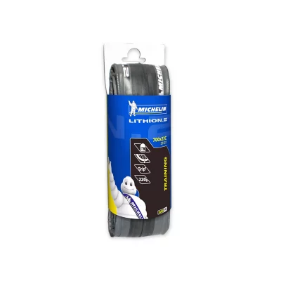 Paire De Pneus Vélo Route Michelin Lithion 3 – 700x23c – Pliant – Noir Adhérence