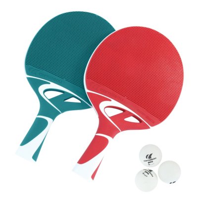 Ping Pong Paddle Double Raquette Tennis de Table Raquette Set avec Sac de  Raquette 5 Tennis de Table pour Débutants et Jeux de Divertissement Tennis  de Table Paddle Set (Couleur : Noir