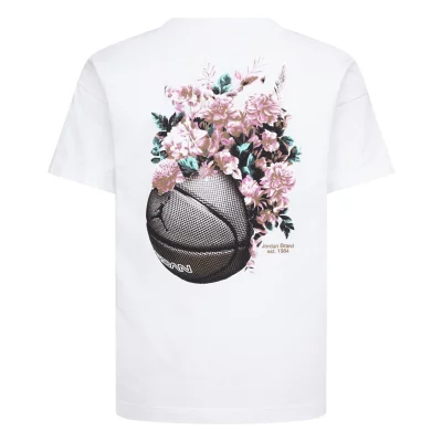 Tee-shirt À Manches Courtes Fille Flower Seasonal Essentials Noir ADIDAS