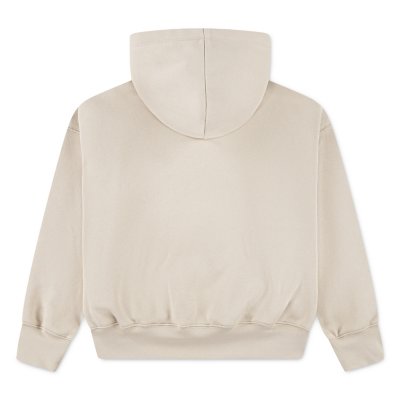 Sweat à capuche enfant beige et rose Sister