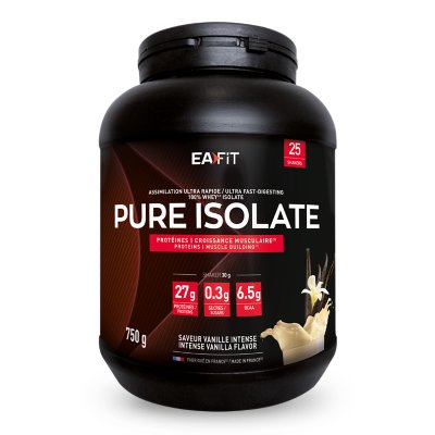 Whey protéine isolate Pure Isolate Vanille 750g Multicolore 470     EAFIT