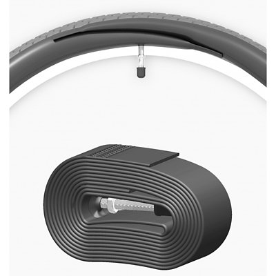 RUTU Lot De 2 Chambres à Air De Vélo 24 X 1,75/2,125 AV32 Mm Valve Schrader Compatible Avec Les