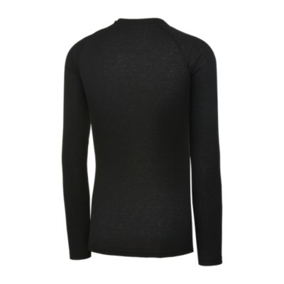 T-Shirt tennis manches longues thermique femme - TH 900 noir