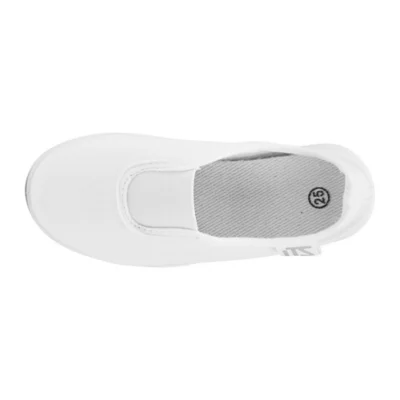 Chaussons De Gymnastique S.lemon En Cuir Blanc – Demi-semelle Souple Pour Danse Et Gym