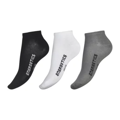 Lot De 12 Paires Socquettes Sport Unisexes Coton Respirant - Noir Blanc Gris - Chaussettes Basses