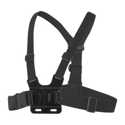 Accessoires pour caméra sport GENERIQUE Harnais epaule pour gopro fusion fixation  poitrine sangle reglable sport bandouliere (noir)