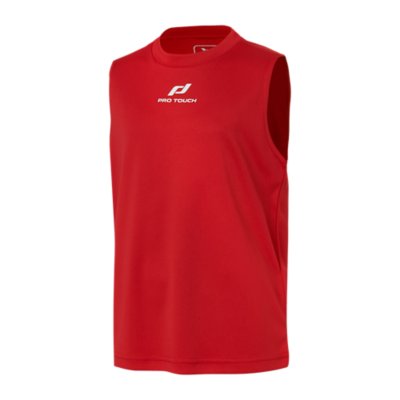 Maillot De Basketball Enfant Jr Basic ROUGE PRO TOUCH INTERSPORT