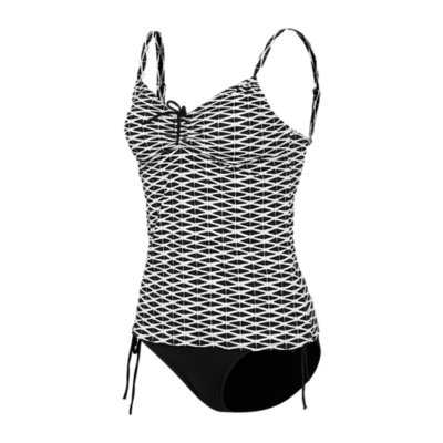 Maillot De Plage 2 Pièces Femme Tankini Damia Noir Grain De Sable