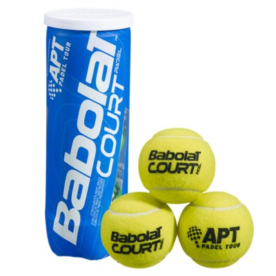 Balles De Padel COURT PADEL X3 JAUNE BABOLAT