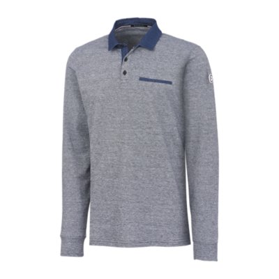 Polo manches longues 100% coton Homme SUN VALLEY à prix dégriffé !