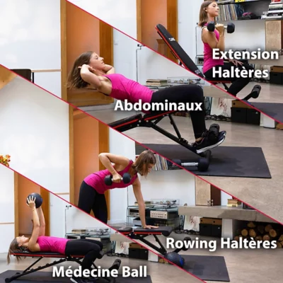 Banc De Musculation Réglable CB 302 Pliant CARE | INTERSPORT