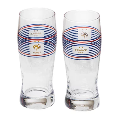 Mug Foot Maillot Equipe De France Set De 2 Verres à Bière