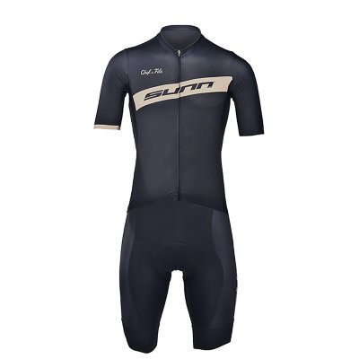 Maillot manches courtes de vélo de route homme, Essential noir - Décathlon