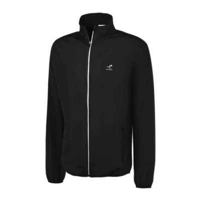 Veste Coupe-vent HK Army Zippée – Noire, Taille Large, Neuve – Style Militaire/infâme