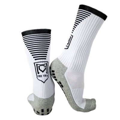 Chaussettes De Football Adulte Antiderapantes BLANC MC PROTECH INTERSPORT