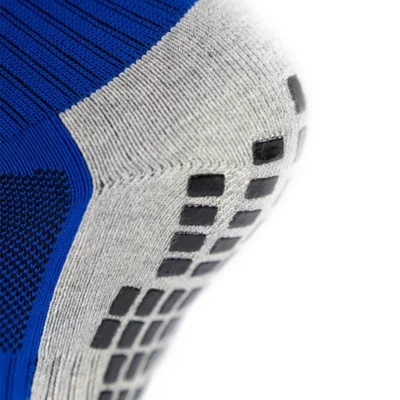 Chaussettes Gym Wellness Adulte Fitness Antidérapante Antibactérien Gris Bleu R-EVENGE