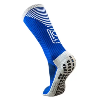 Chaussettes De Football Adulte Antiderapantes Bleu MC PROTECH