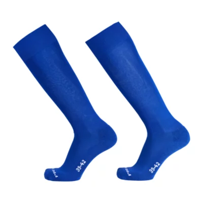 Chaussettes De Football Lotto Team Sport – Intermédiaires – Bleues/blanches – Taille 9-11 Homme