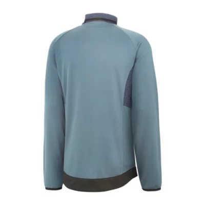 Veste Polaire Homme Orvis Taille M - Bleu Gris - Fermeture Éclair Intégrale - Occasion Bon État