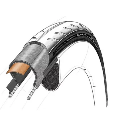 Pneu Pour Vélo De Route CHALLENGER TLR 700X25 TS NOIR HUTCHINSON