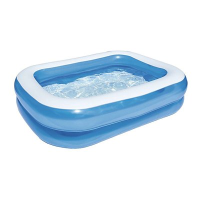 Piscine Gonflable Familiale Blue Translucide Bleu Best Way Intersport