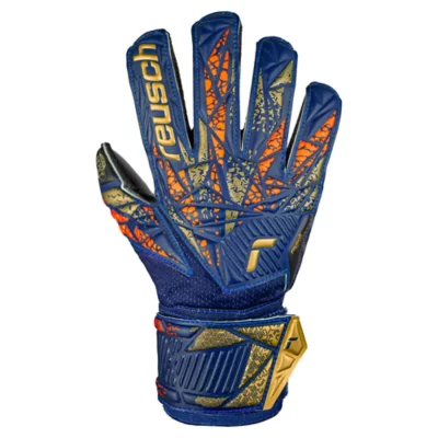 Gants De Gardien Reusch Attrakt Silver Junior – Latex Argenté, Couture Extérieure, Thumbflex, Pour Jeunes