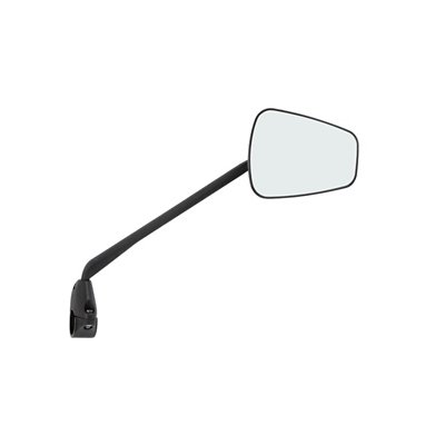 Rétroviseur ZEFAL Dooback 2 - Droit, Noir, Large Miroir Orientable Pour Guidon Vélo