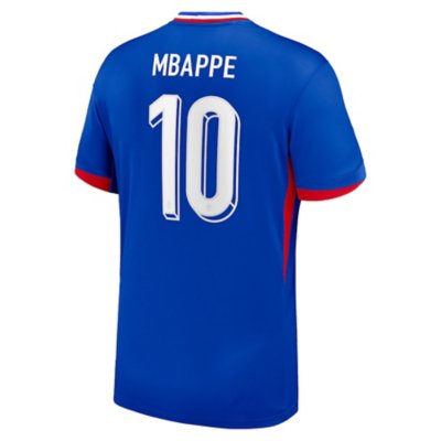 maillot de football floqué homme équipe de france domicile kylian mbappé 2024