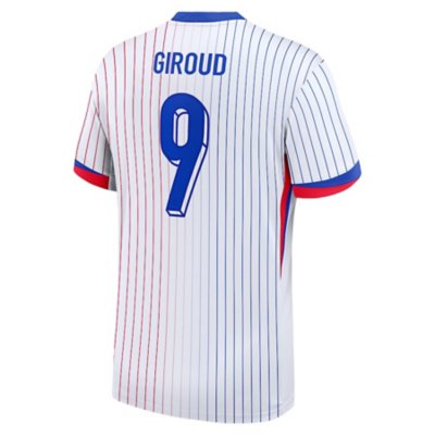 maillot de football floqué homme équipe de france extérieur olivier giroud 2024