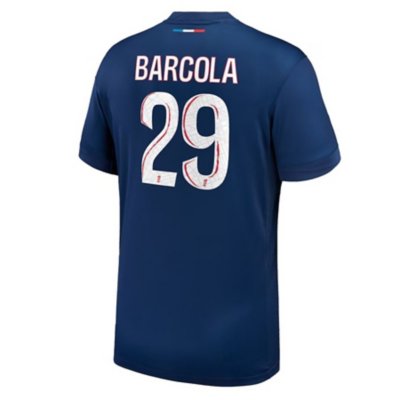 maillot de football floqué homme paris saint-germain stadium domicile bradley barcola 24/25