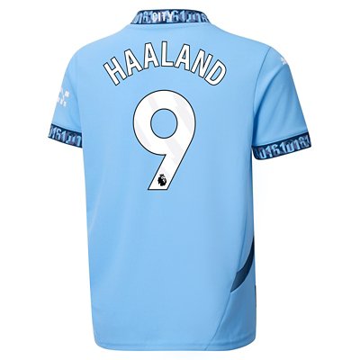 maillot de football floqué homme manchester city domicile replica erling haaland 24/25