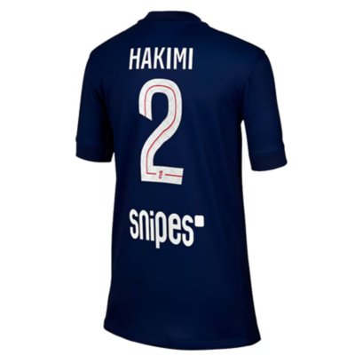 maillot de football floqué homme psg stadium domicile achraf hakimi 25/26