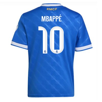 maillot de football floqué enfant real madrid third kylian mbappé 25/26