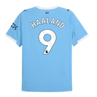 maillot de football floqué homme manchester city fc domicile replica erling haaland 25/26
