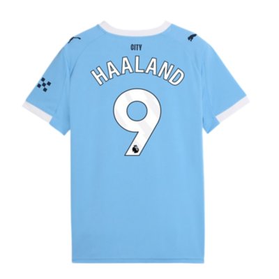 maillot de football floqué enfant manchester city fc domicile replica erling haaland 25/26
