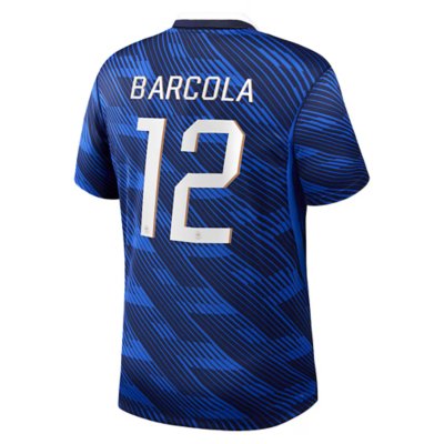 maillot de football floqué homme équipe de france stadium domicile bradley barcola 26