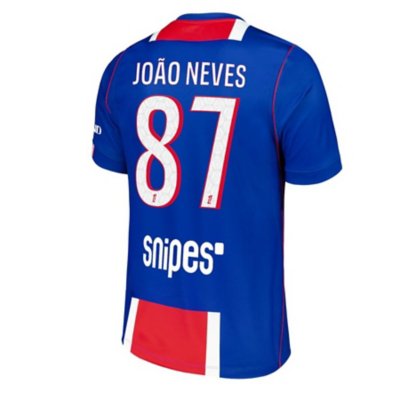 maillot de football floqué homme psg stadium domicile joão neves 26/27