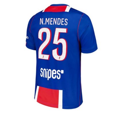 maillot de football floqué homme psg stadium domicile nuno mendes 26/27