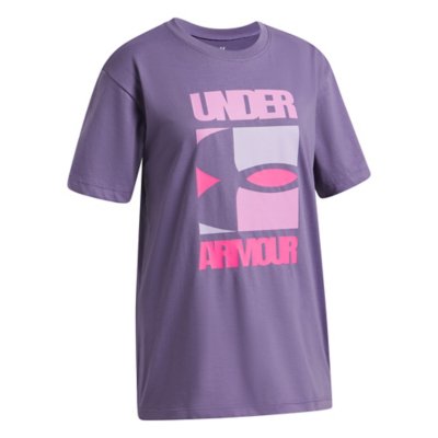 Under Armour Tee Shirt A Manches Courtes Fille Block Logo