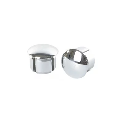Bouchons De Guidon Vintage Style Colnago - 2 Embouts Chromés Pour Vélo